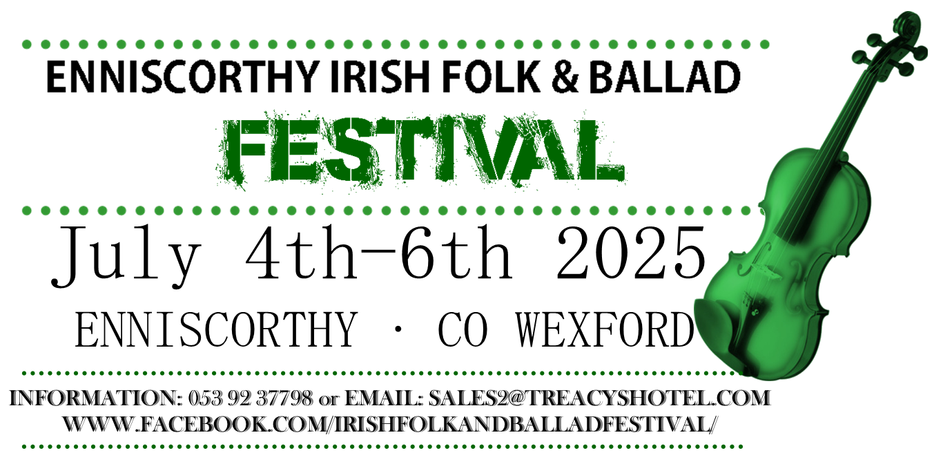 Enniscorthy Irish Folk & Ballad Festival Logo 2025
