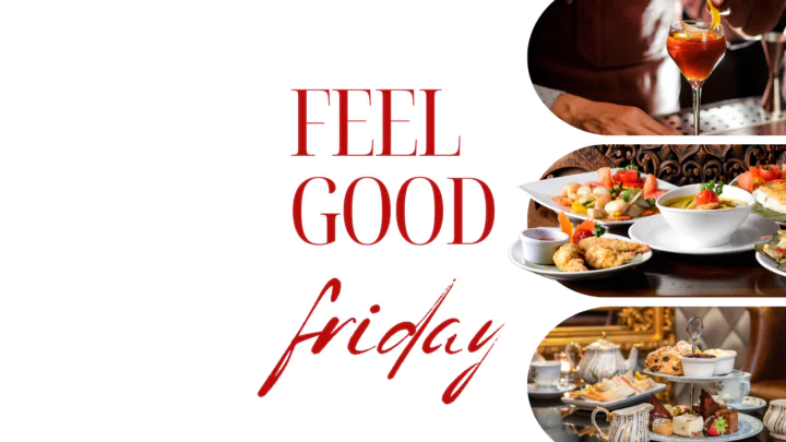 Guests enjoy gourmet dining and stylish cocktails, framed by elegant table settings. Perfect for relaxing Friday evenings.