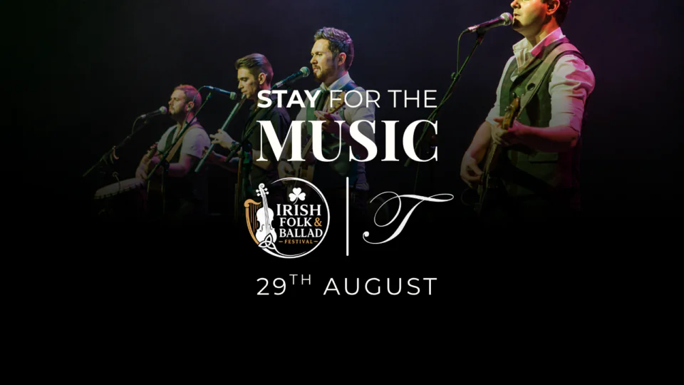 Enjoy live Irish music at the hotel's festival on 29th August, featuring charming performances and vibrant atmosphere.